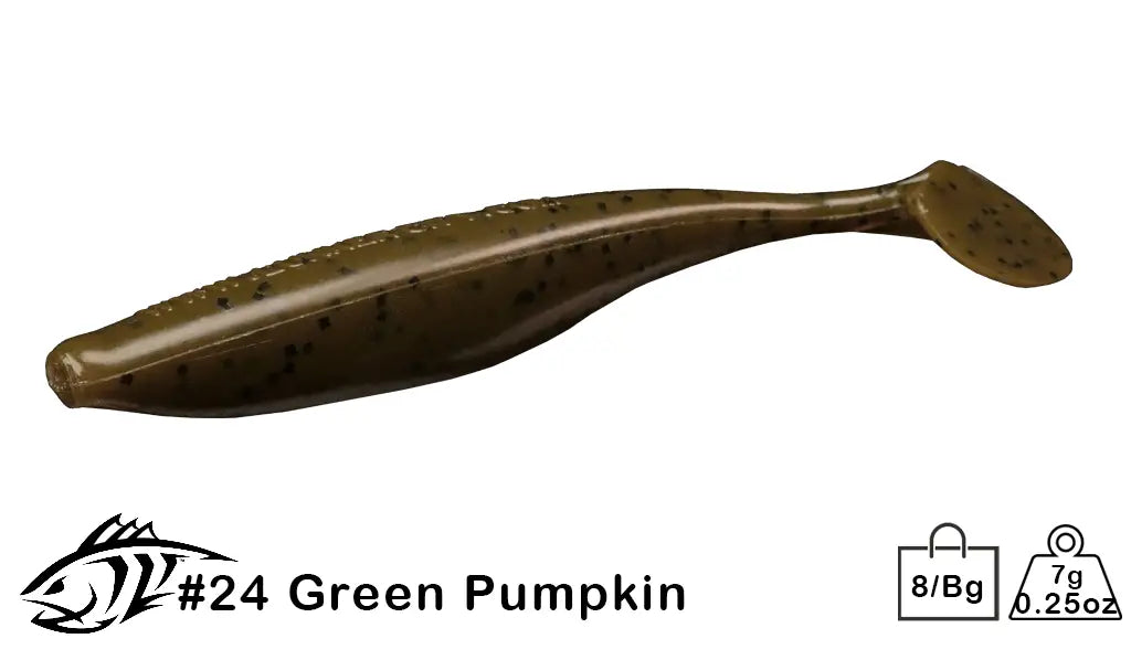 24 Green Pumpkin