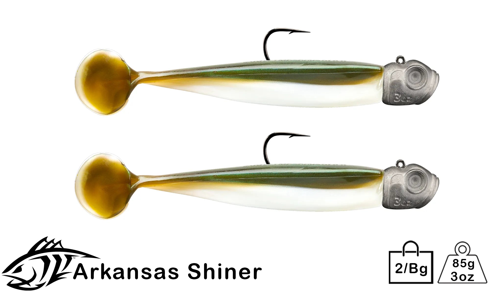 Fishing Lures with fun designs-6" 3oz Pre-Rigged Shaker