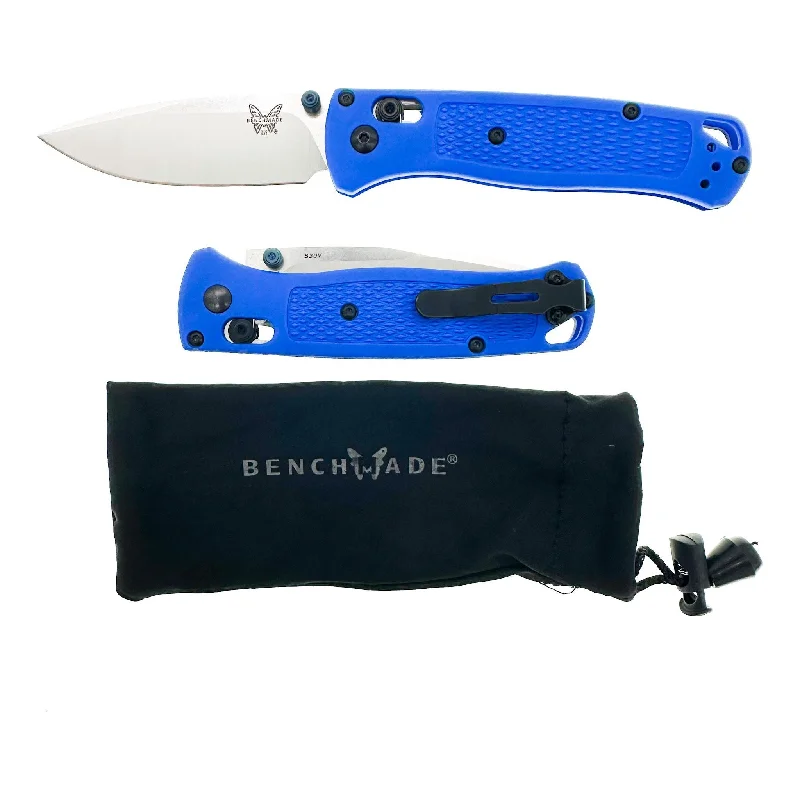 Knives & Scissors with firm blades-Benchmade BM535 535 Bugout Axis - Non Serrated - Blue Handle