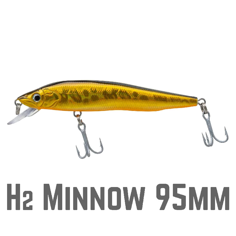 Fishing Lures with thick bodies-Bite Science H2 Minnow Suspending 95mm