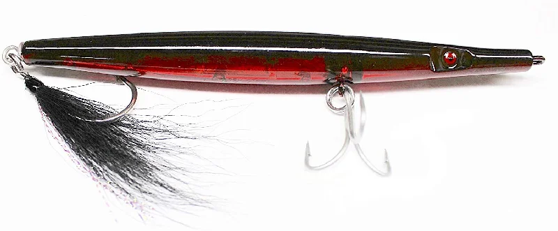 Fishing Lures for aggressive bites-Super Strike Super "N" Fish 3oz Needle Fish Midnight Mass