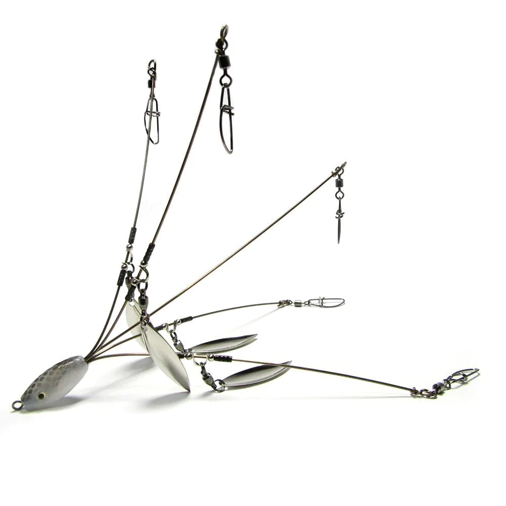 Rigs for live bait fishing-Hog Farmer 5 Wire 4 Blade A-Rig