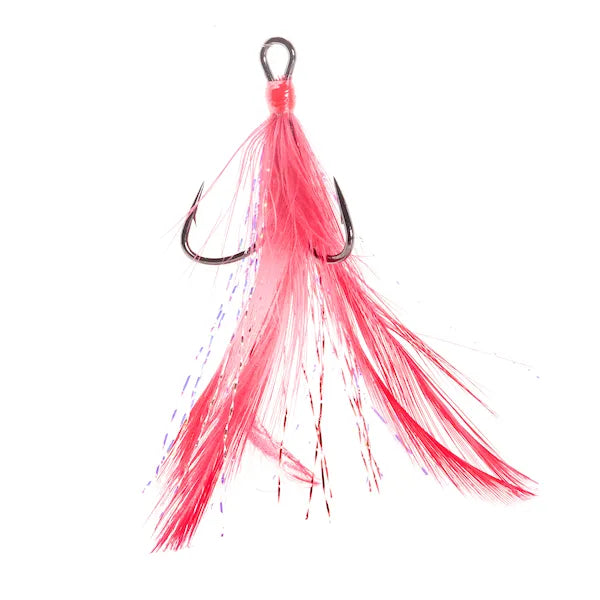 Fish hooks for big bass-Mustad Feathered Treble