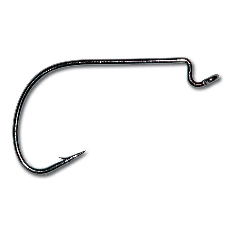 Rigs for topwater bass-Mustad Mega Bite Widegap Offset Shank hook 5pk