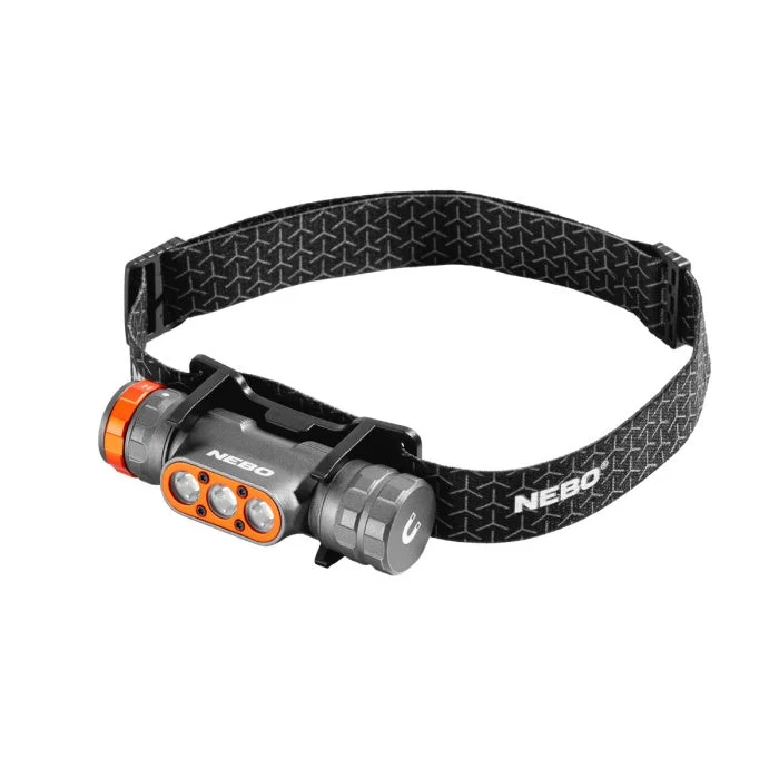 Headlamps with adjustable beam-Nebo Transcend 1500 lumen Rechargeable Headlamp