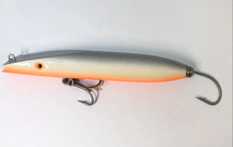 Fishing Lures for carp fishing-Super Strike  Zig Zag 2 3/8 Silver/Bone/Orange ZZ6W-054