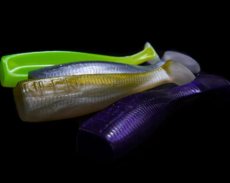 Fishing Lures for snowy banks-No Live Bait Needed (NLBN) Paddle Tail Swimbaits - 3'' 3pck !