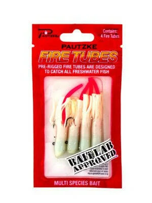 Fish hooks for fishing lines-Pautzke's Fire Tubes 4/pk