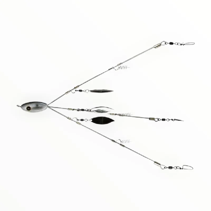 Fish hooks for river trout-Picasso School-E-Rig Heavy Duty Hybrid Umbrella Rig