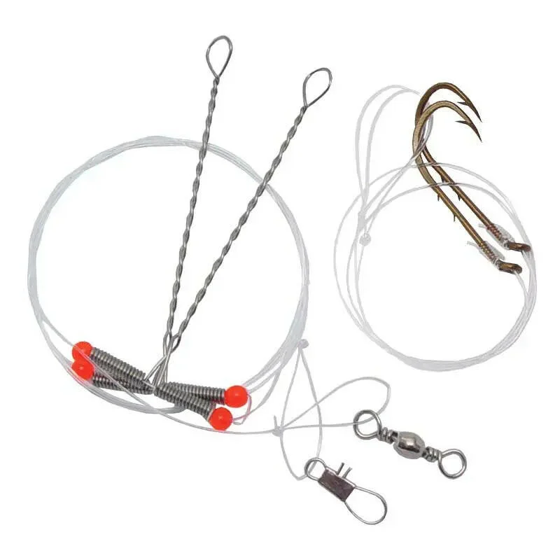 Fish hooks for river perch-COMPAC Pickerel Rig #2/0