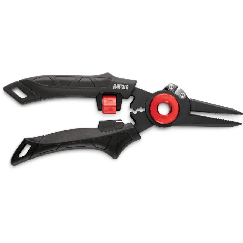 Knives & Scissors for rain gear-Rapala Elite Pliers Mag Springs Mag Lock Carbide Cutters 7"