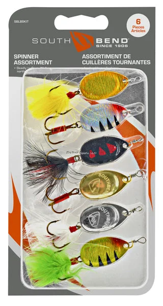 Fish hooks for bass rods-South Bend Spinner Assortment 6pk