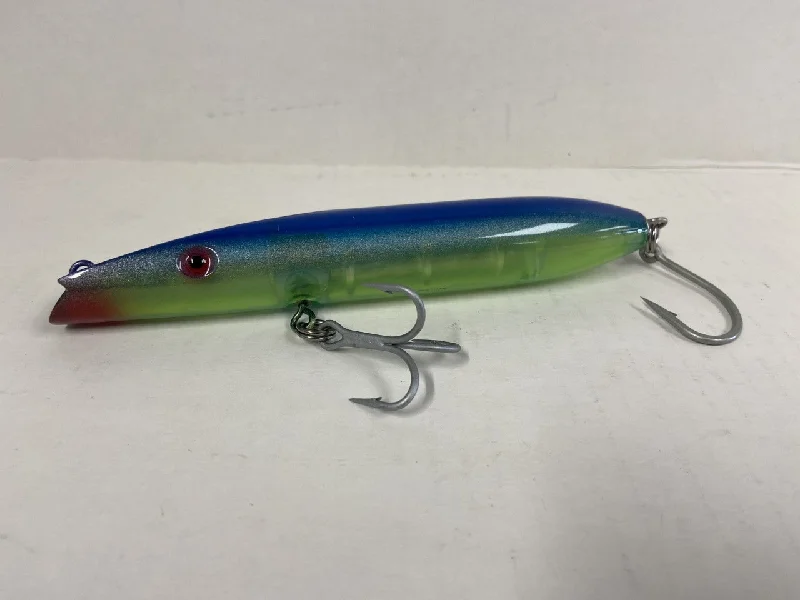 Fishing Lures with secure hooks-Super Strike  Zig Zag 2 3/8 ZZ6W-000 Trans Blue/Neon Yellow