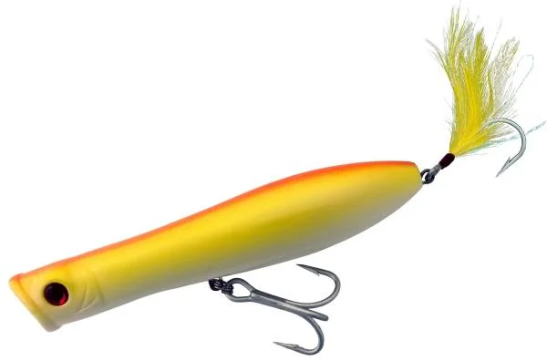 Fishing Lures with shine scales-Tsunami XD Talkin' Popper Lures -  5 Inch - 101  Electro School Bus