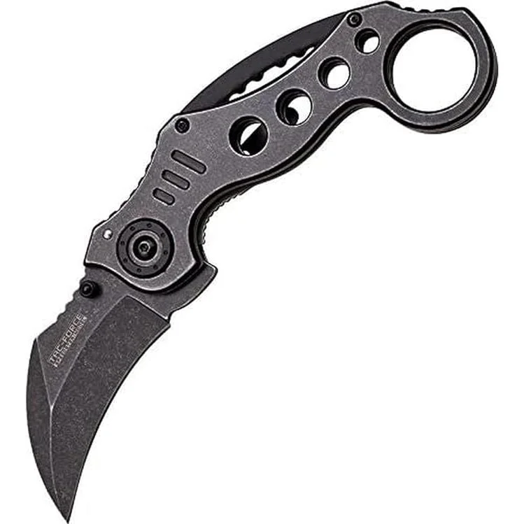 Knives & Scissors for small gear-Tac-Force TF-578SW Tactical Spring Assisted Knife Hawksbill Blade Black