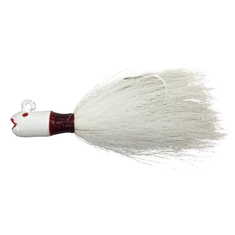 Fishing Lures for wet seasons-Tide Rite Bucktail Jig White (Rip Splitter)