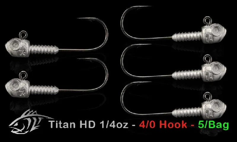 Fishing rigs for sandy streams-Titan HD Jig Heads