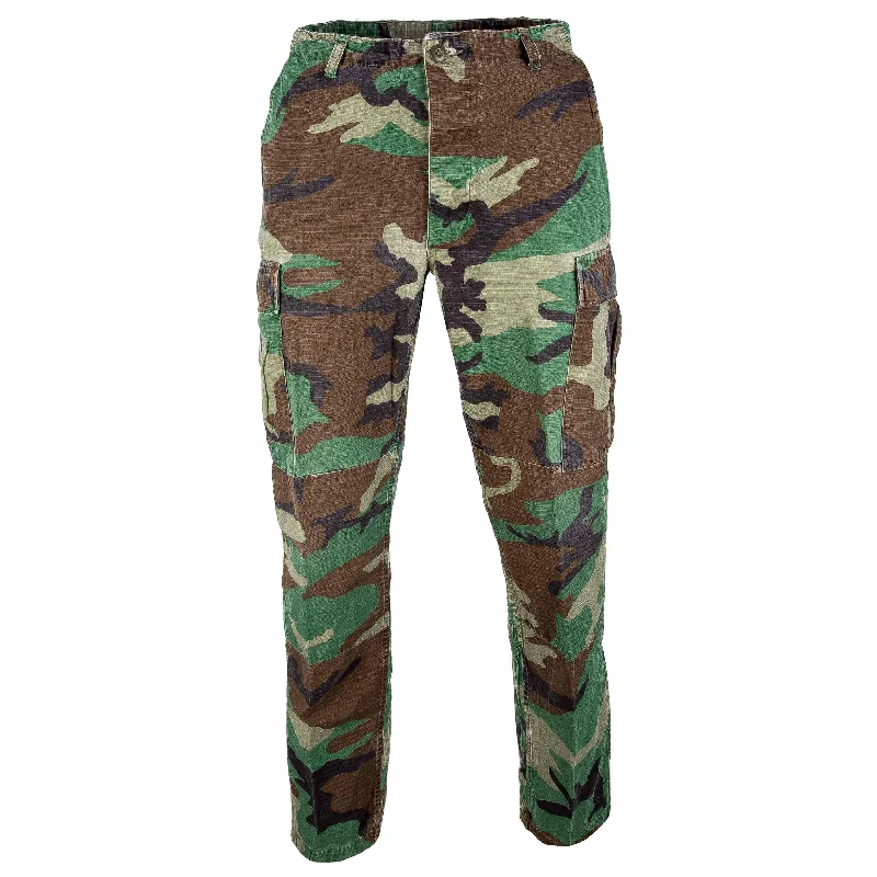 Used US BDU Field Pants woodland