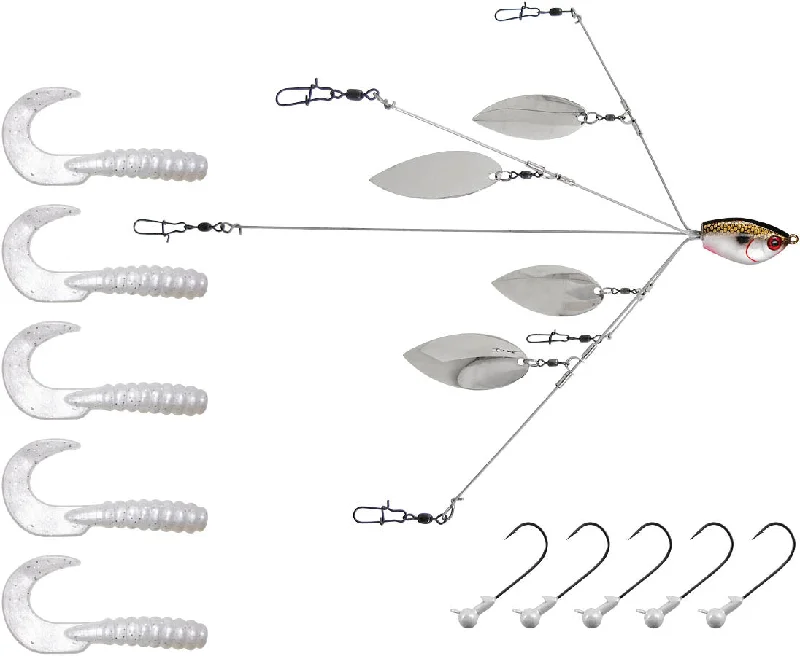 Fish hooks for lake perch-YUMbrella Flash Mob Jr 5-Wire Kit