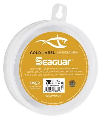 02GL25 2 Lbs X 25 Yard Gold Label Fluorocarbon Leader