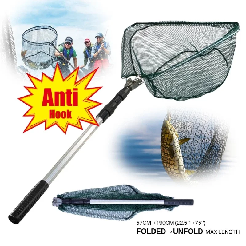 Fishing net for shallow fun-Telescopic Landing Fishing Net