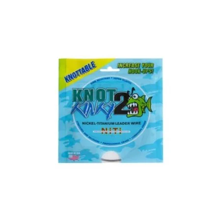 Fishing Lines & Leaders fishing team-Aquateko Knot 2 Kinky 45 Lb. - 15' Nickel-Titanium Leader Wire, 55 Lbs - Salt Wtr Trollng Bait