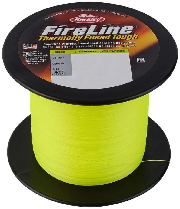 Fishing Lines & Leaders rigging tool-Berkley FireLine Fused Superline - Flame Green - 6lb - 1500yd