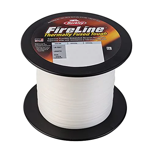 Fishing Lines & Leaders line clip-Berkley FireLine Superline 0.012in/0.30mm 20lb/9kg 1500yd/1371m 8lb Crystal BUFLBULK20-CY