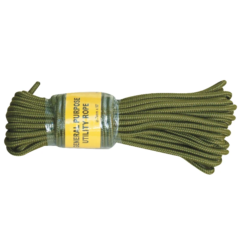 Fishing rope for ship lines-Commando rope olivgreen 7 mm