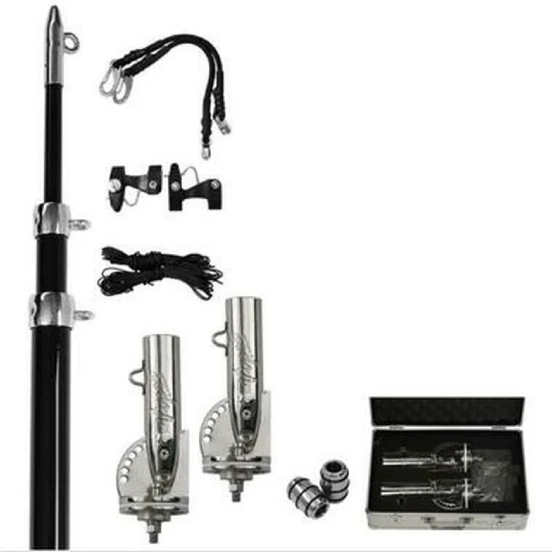 Complete Viper Side Mount Outrigger Set Includes Bases, Poles and Line Clip Kit