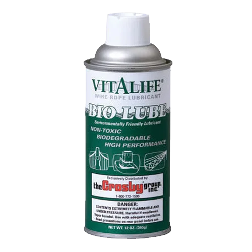 Fishing rope with fade-proof design-Vitalife® 410 Bio-Lube Wire Rope Lubricant by Crosby®