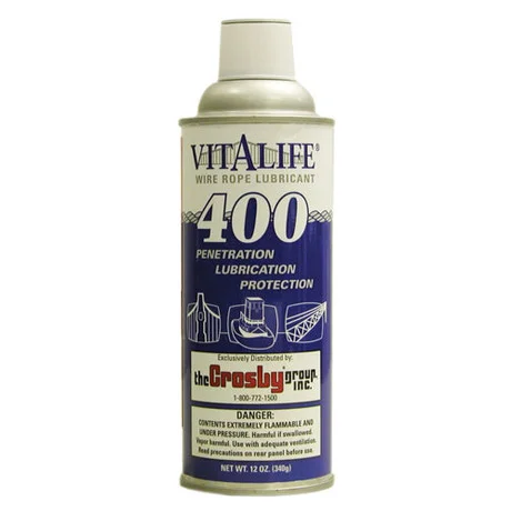 Fishing rope durable braiding design-Crosby - V-400 Vitalife Wire Rope Lubricant