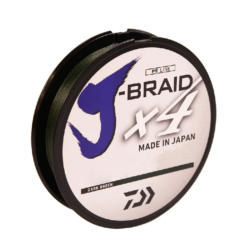 Fishing Lines & Leaders windy days-Daiwa J-Braid X4 Dark Green Line - 150yds 20 - JB4U-150DG 20