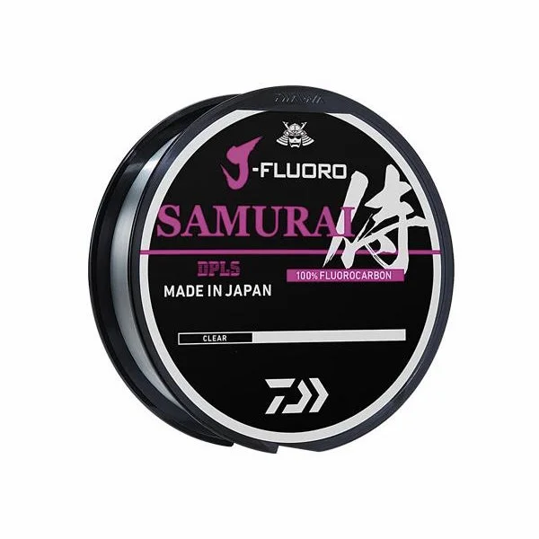 Fishing Lines & Leaders deep holes-Daiwa J-Fluoro Samurai Fluorocarbon Line - 14lb - 220yds