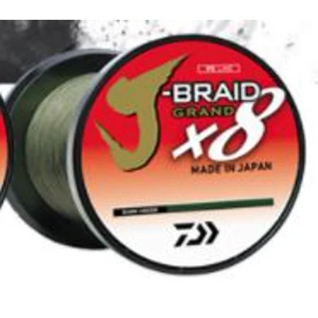 Fishing Lines & Leaders desert streams-DAIWA JBGD8U20-150DG-LC J-Braid X8 Grand 30Lb 150Yards Dark Green Fishing Line