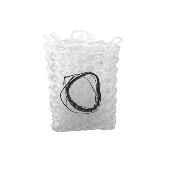 Fishing net with padded handle-Fishpond Nomad Replacement Net Bag Clear 12.5 inches