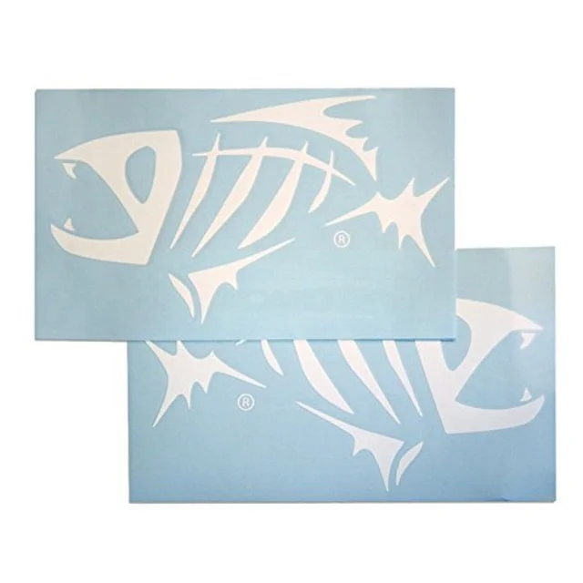 Stickers for planner supplies-Gloomis Fishing GLM DECAL WHT LG 8.75x15.5 STICKERS [55906-01]