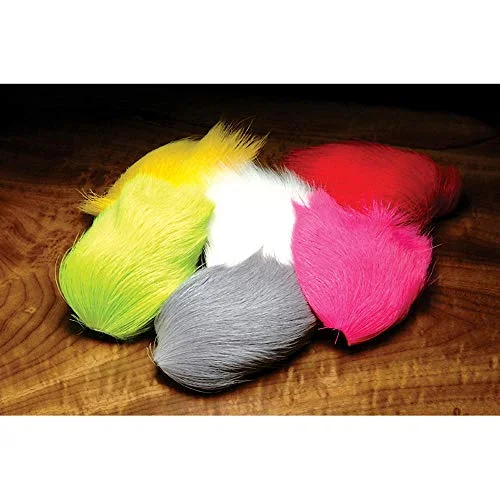 Fishing Lines & Leaders restock soon-Hareline Deer Belly Hair Dyed from White (Red)