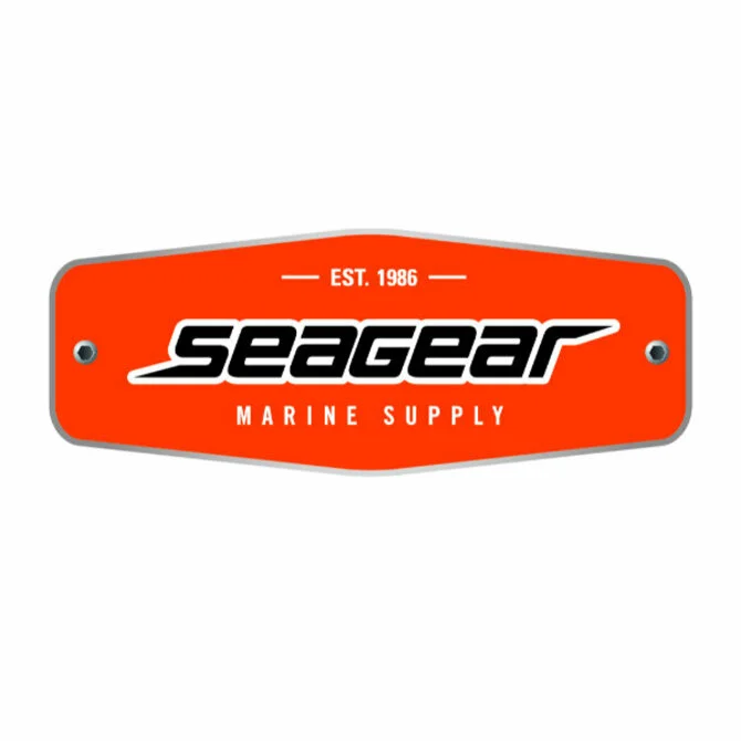 Stickers for travel gear decals-Sea gear Logo Sticker