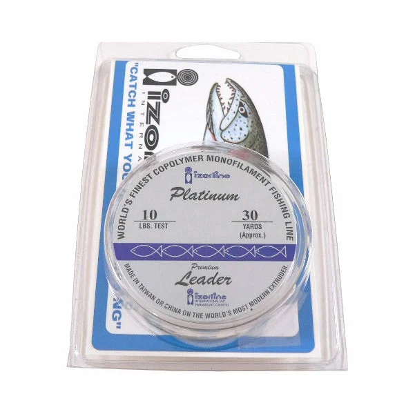 Fishing Lines & Leaders bobber setup-Izorline Green Platinum Mono Leader - 10lb - 30yd Spool - 023105