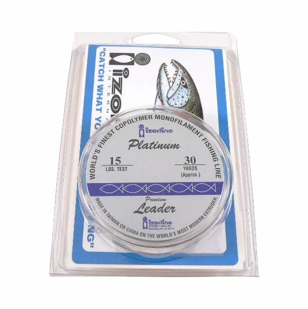 Fishing Lines & Leaders long cast-Izorline Green Platinum Mono Leader - 15lb - 30yd Spool - 023150