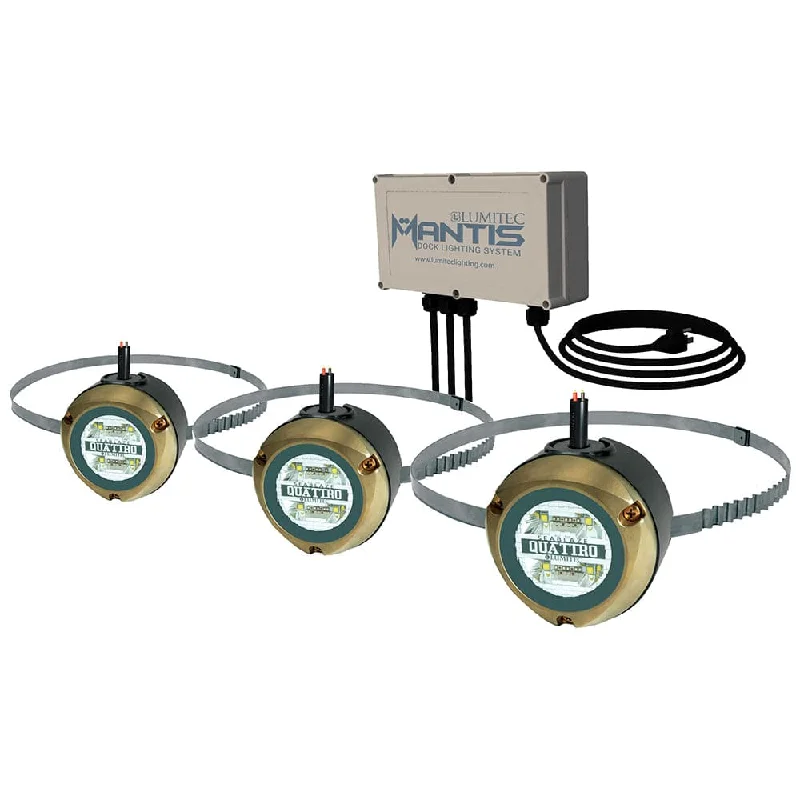 Headlamps with tilt adjustment-Lumitec Mantis Underwater Dock Lighting System - RGBW Full-Color