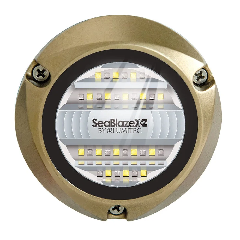 Lighting with energy-efficient design-Lumitec SeaBlazeX2 LED Underwater Light - Dual Color - White/Blue