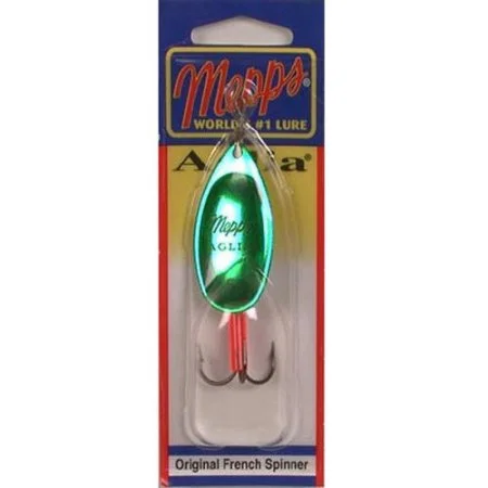 Fishing Lines & Leaders keep fishing-Mepps Aglia Inline Spinner 1/2 Oz Green Platium