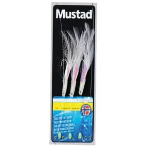 Fishing Lines & Leaders fishing app-Mustad Luminous Hokkai Traces 3/0 with 50lb mainline