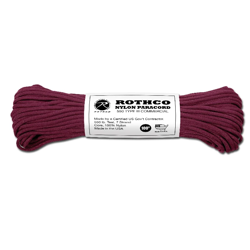 Fishing Lines & Leaders biodegradable option-parachute line Type III 550 lb burgundy 100 ft,