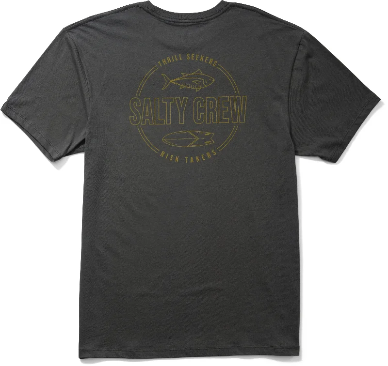 Fishing Lines & Leaders strength rating-Salty Crew Outlined Ss Tee