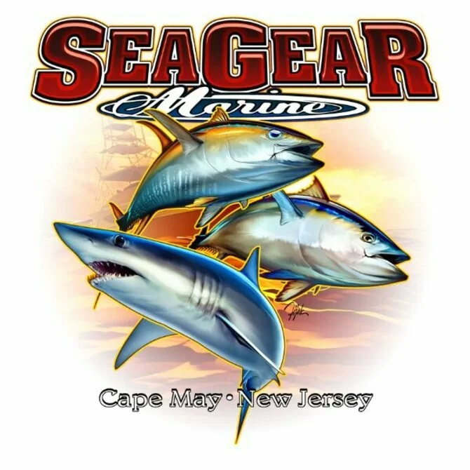 Stickers for phone gear-Sea Gear - 3 Fish Sticker