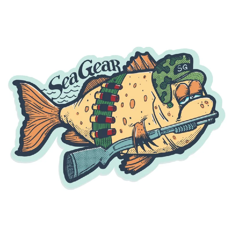 Patches for canvas gear-Sea Gear - Grumpy Fish Sticker