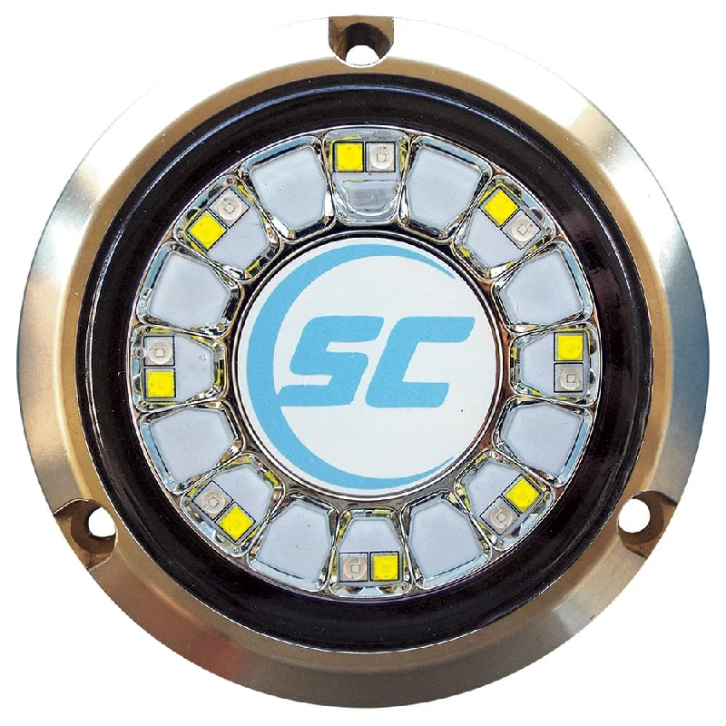 Lighting with bright colors-Shadow-Caster Blue/White Color Changing Underwater Light - 16 LEDs - Bronze